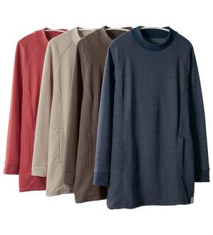 BELLUNA（ベルーナ）の「綿入り素材ラグランデザインポケットトレーナー（トレーナー・スウェット）」｜詳細画像