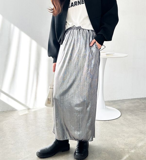 GeeRA（ジーラ）の「シャイニーナロースカート（ロングスカート）」｜詳細画像
