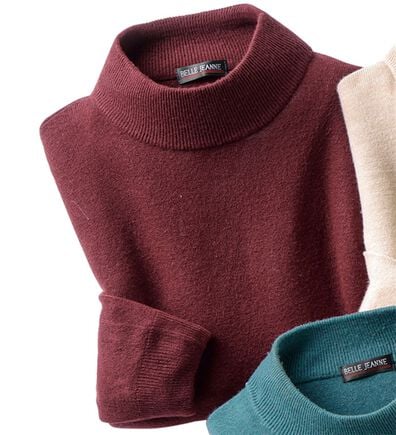 「カシミヤタッチやわらかハイネックセーター（メンズニット・セーター）」