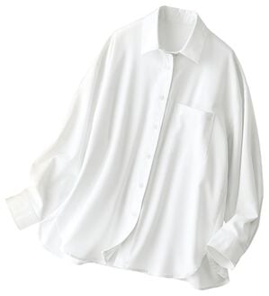 BELLUNA（ベルーナ）の「【快適Ｌａｂ．】重ね着にも活躍！イージーケアシャツ（シャツ）」｜オフ白
