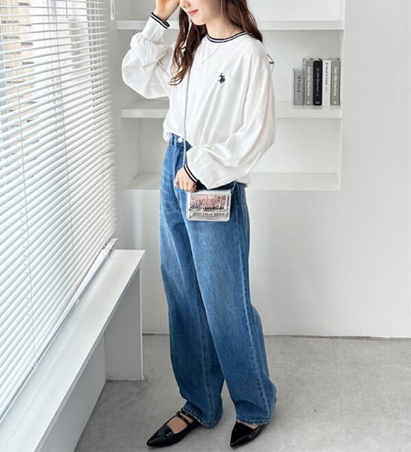 GeeRA（ジーラ）の「【Ｕ．Ｓ．　ＰＯＬＯ　ＡＳＳＮ．】配色ラインロンＴ（カットソー）」｜詳細画像