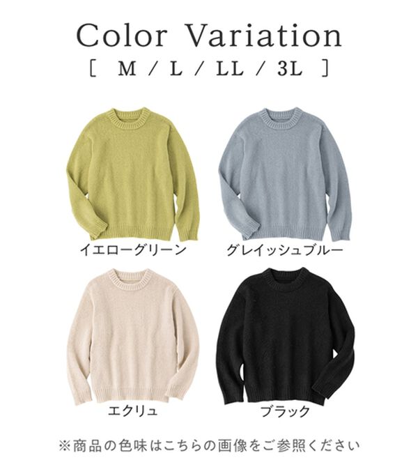 Viola e Viola（ヴィオラ エ ヴィオラ）の「ゆるっとふんわり素材ニット（ニット・セーター）」｜詳細画像