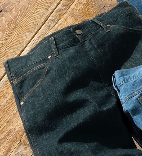 「＜ラングラー＞麻入り本格デニム（メンズデニムパンツ）」｜インディゴ