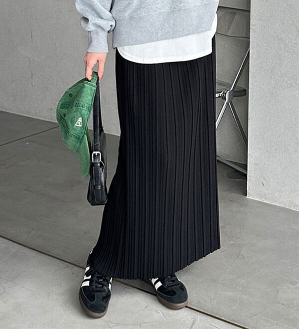 GeeRA（ジーラ）の「セルフカットプリーツナロースカート（ロングスカート）」｜詳細画像