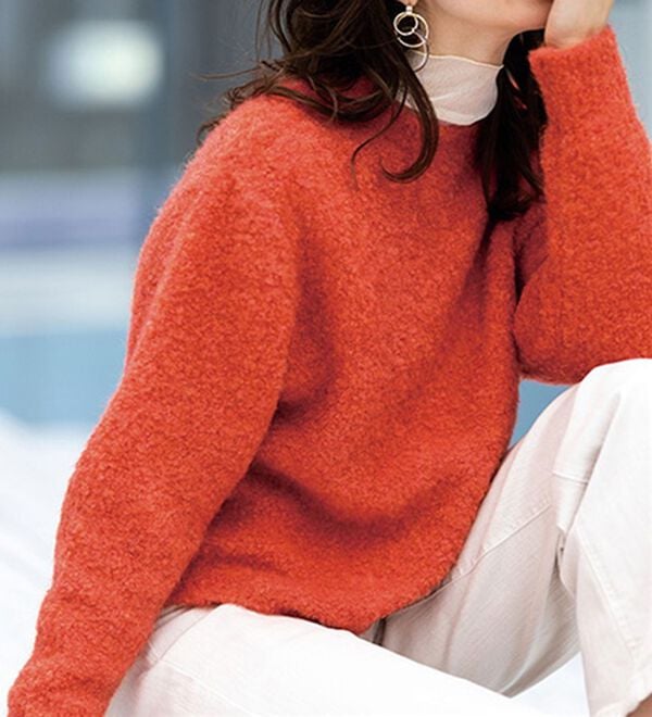 RANAN（ラナン）の「〈ＳＤＧｓ〉ふわふわブークレーニット（ニット・セーター）」｜詳細画像