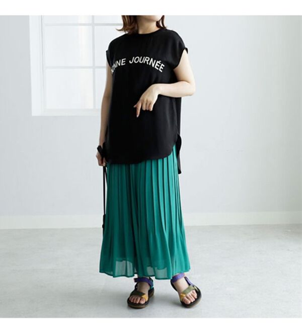 BELLUNA（ベルーナ）の「ジャカード楊柳ロゴプルオーバー（カットソー）」｜詳細画像