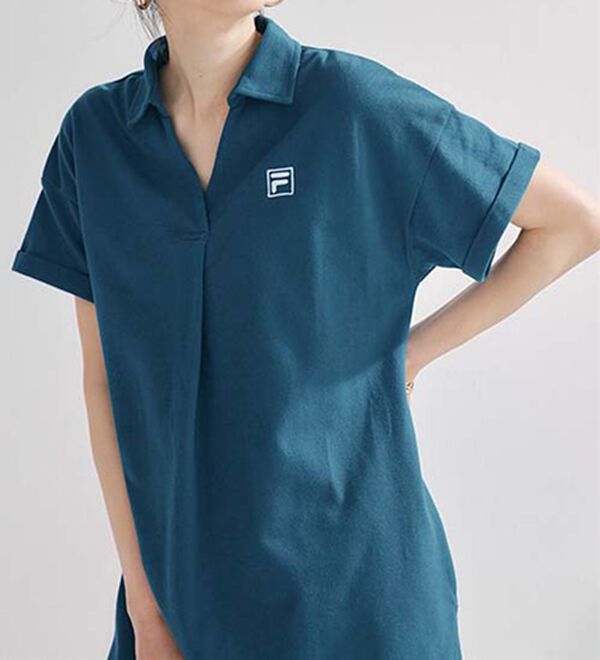 RANAN（ラナン）の「＜ＦＩＬＡ＞吸汗速乾・ＵＶ対策　鹿の子チュニックポロシャツ（チュニック）」｜詳細画像