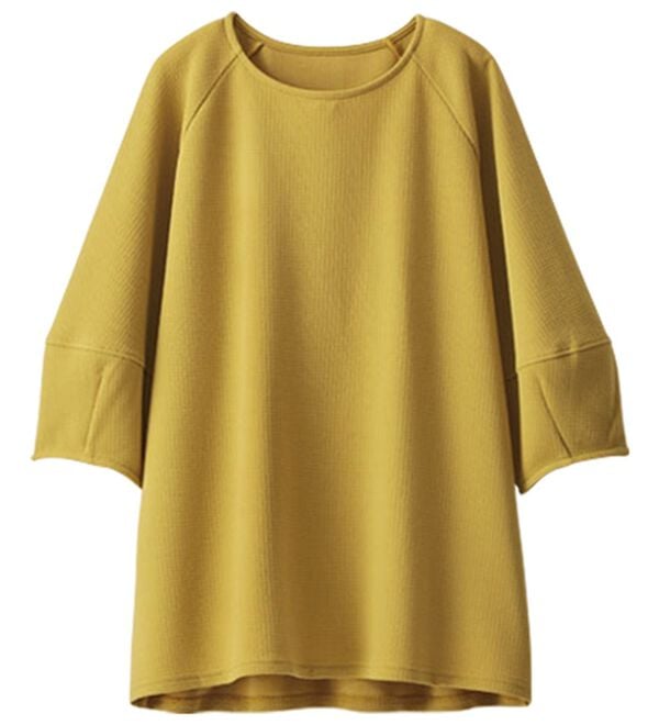 BELLUNA（ベルーナ）の「ポコポコ素材ランタンスリーブプルオーバー（カットソー）」｜詳細画像