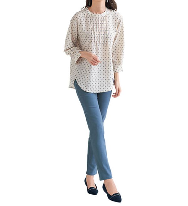 BELLUNA（ベルーナ）の「サイズ満載！伸びる裏起毛パンツ（フルレングスパンツ）」｜詳細画像