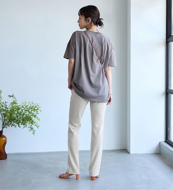 BELLUNA（ベルーナ）の「【選べる股下】ジャストフィットらくらくパンツ（フルレングスパンツ）」｜詳細画像