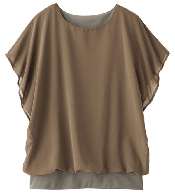 RANAN（ラナン）の「シフォン使いふんわり袖プルオーバー（カットソー）」｜詳細画像