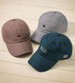 「＜ポロ・ビーシー・エス＞ビエラ綿１００％上品チェックキャップ（メンズ帽子）」｜詳細画像
