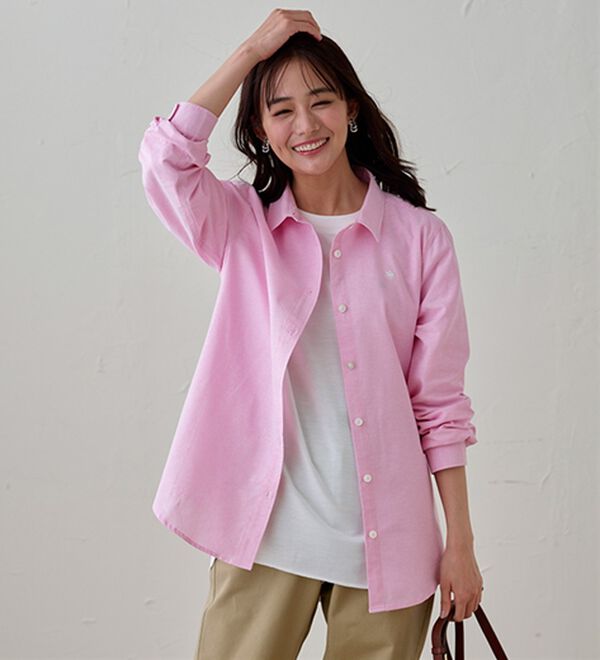 BELLUNA（ベルーナ）の「【ＰＯＬＯ　ＢＣＳ】オックス素材刺しゅうシャツ（シャツ）」｜詳細画像