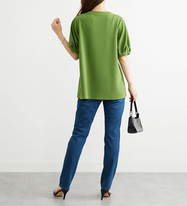 BELLUNA（ベルーナ）の「ポコポコ素材ふんわり袖チュニック（チュニック）」｜詳細画像