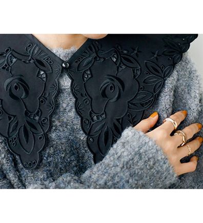 GeeRA（ジーラ）の「カットワーク刺しゅう付け衿（その他ファッション小物）」