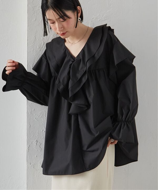 RANAN（ラナン）の「ビッグカラーフリルブラウス（ブラウス）」｜詳細画像