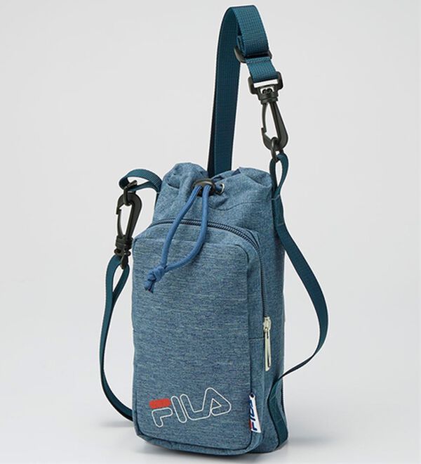 BELLUNA（ベルーナ）の「＜ＦＩＬＡ＞前ポケット付ボトルショルダー（ショルダーバッグ）」｜ブルー