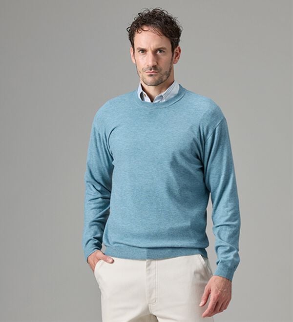 「＜シンプル＆プラス＞毎日着たいシンプルニット（メンズニット・セーター）」｜詳細画像