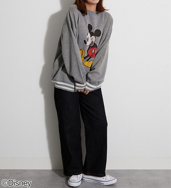 BELLUNA（ベルーナ）の「＜Ｄｉｓｎｅｙ＞【ミッキー】ジャカードゆったりセーター（ニット・セーター）」｜詳細画像