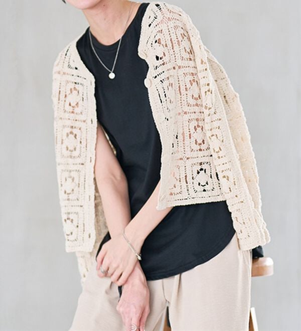 RANAN（ラナン）の「ひんやり！＜BC＞綿100％タンクトップ【選べる着丈】（カットソー）」｜詳細画像