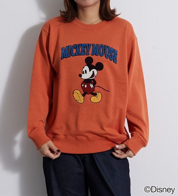 BELLUNA（ベルーナ）の「＜Ｄｉｓｎｅｙ＞【ミッキー】さがら刺しゅう裏毛トレーナー（カットソー）」｜詳細画像