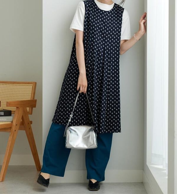 BELLUNA（ベルーナ）の「【ひんやり接触冷感】レーヨン素材ノースリーブワンピ－ス（その他ワンピース）」｜詳細画像