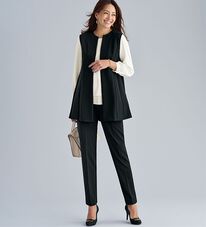 BELLUNA（ベルーナ）の「色褪せにくい黒！ジレセットアップ（セットアップ）」