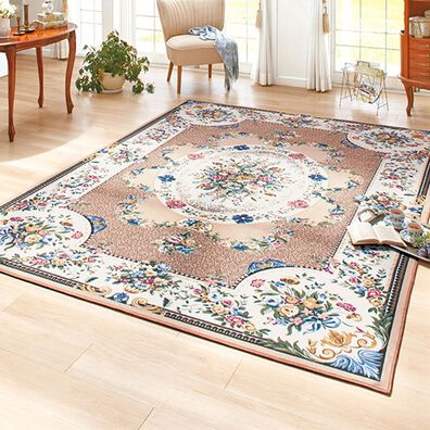 「【４／３０まで早割】厚みが選べる高級柄プリントはっ水カーペット（カーペット）」