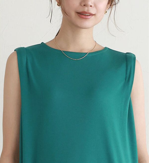 Pierrot（ピエロ）の「タックスリーブロングワンピース（ロングワンピース）」｜詳細画像