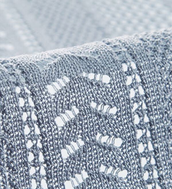 BELLUNA（ベルーナ）の「麻タッチ透かし編５分袖ニットカーディガン（ニットカーディガン）」｜詳細画像