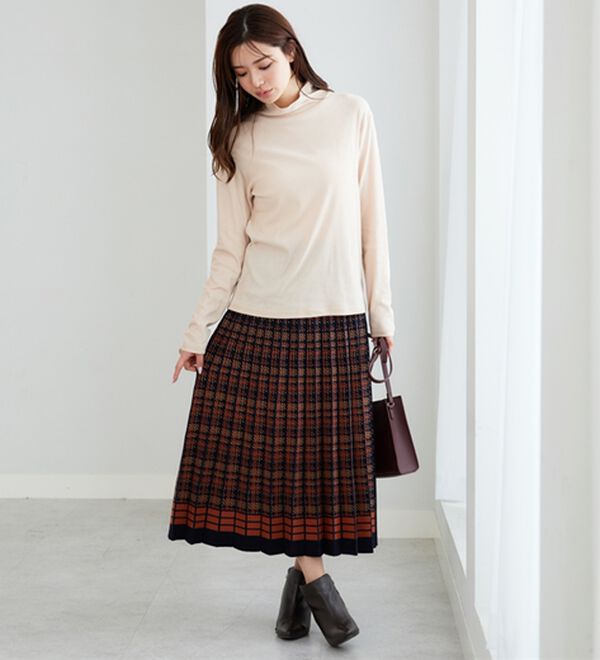 BELLUNA（ベルーナ）の「素肌想いの綿１００％シアープルオーバー（カットソー）」｜詳細画像