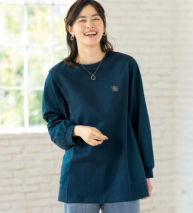 ルフラン（ルフラン）の「毎日が素敵。異素材使いプルオーバー（カットソー）」