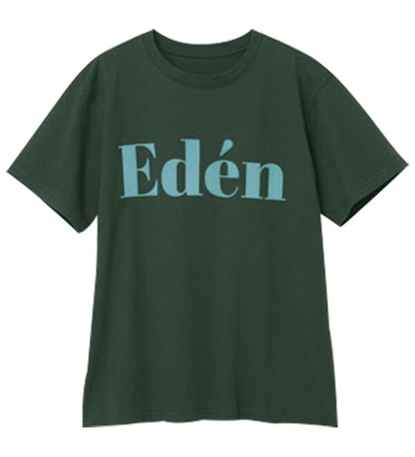 RANAN（ラナン）の「フロッキープリントロゴＴ（Tシャツ）」｜チャコールサックス(EDEN)