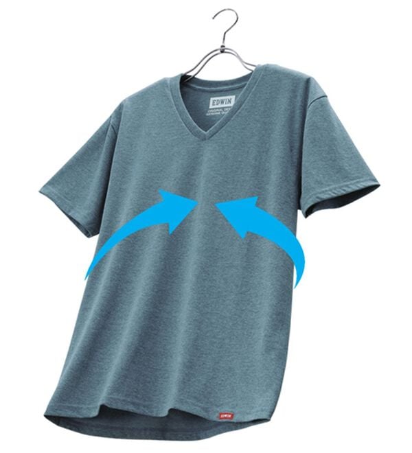 「【３色組】＜エドウイン＞柔らか綿混メランジインナー（メンズ肌着・インナーウェア）」｜詳細画像