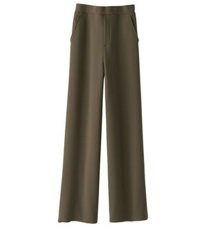 BELLUNA（ベルーナ）の「＜ジュエルウォーム＞ワイドパンツ（ワイドパンツ・ガウチョ）」｜モカ