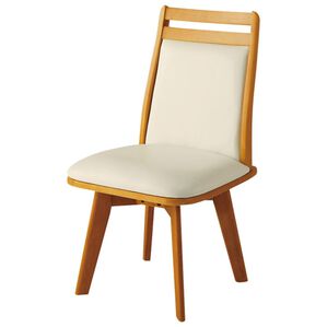 「お買得天然木回転チェア２脚組（椅子・チェア・スツール）」｜ナチュラル