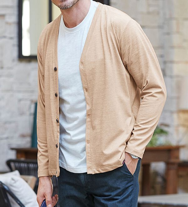 「＜インスパイア＞軽量ＵＶカーディガン（メンズカーディガン）」｜詳細画像