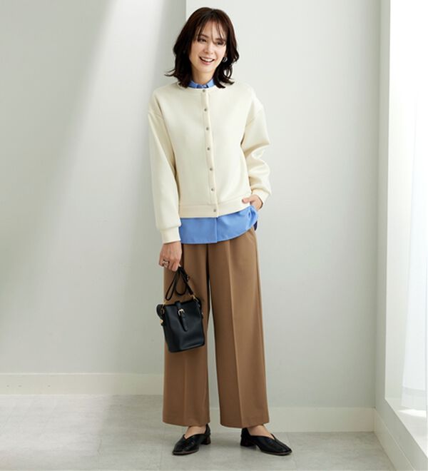 BELLUNA（ベルーナ）の「きれい見えスナップボタンカーディガン（ニットカーディガン）」｜詳細画像