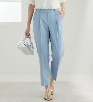 BELLUNA（ベルーナ）の「【選べる2丈】メランジストレッチ素材テーパードパンツ（テーパードパンツ）」｜詳細画像