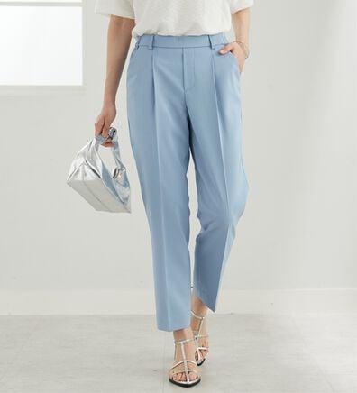 BELLUNA（ベルーナ）の「【選べる2丈】メランジストレッチ素材テーパードパンツ（テーパードパンツ）」