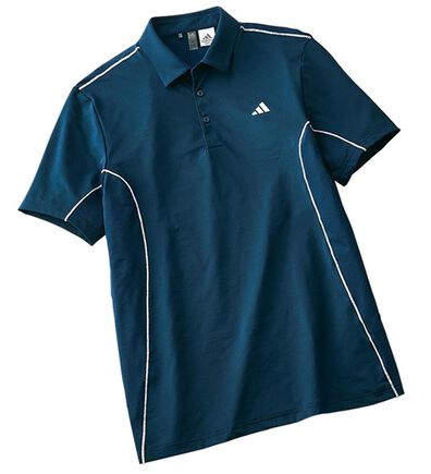 「＜アディダス＞ファブリックミックスバックメッシュ半袖シャツ（メンズゴルフウェア）」
