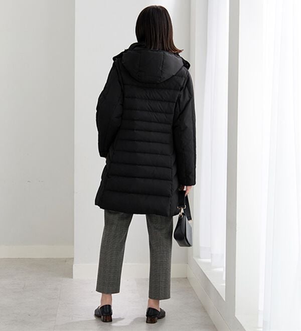 BELLUNA（ベルーナ）の「細見え！フレンチダウン使いロング丈コート（ロングコート）」｜詳細画像