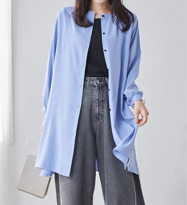 RANAN（ラナン）の「２ＷＡＹボタン使いフレアーブラウス（ブラウス）」｜詳細画像