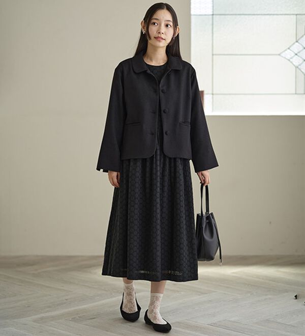 BELLUNA（ベルーナ）の「ドビー素材ショールカラージャケット（その他ジャケット）」｜詳細画像