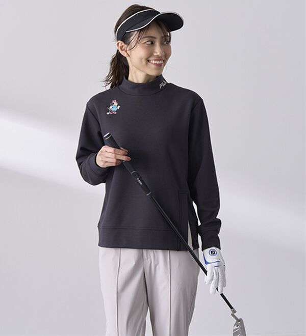 BELLUNA（ベルーナ）の「【Ｄｉｓｎｅｙ／ＦＩＬＡ】ダンボールニットスリットプルオーバー（カットソー）」｜詳細画像