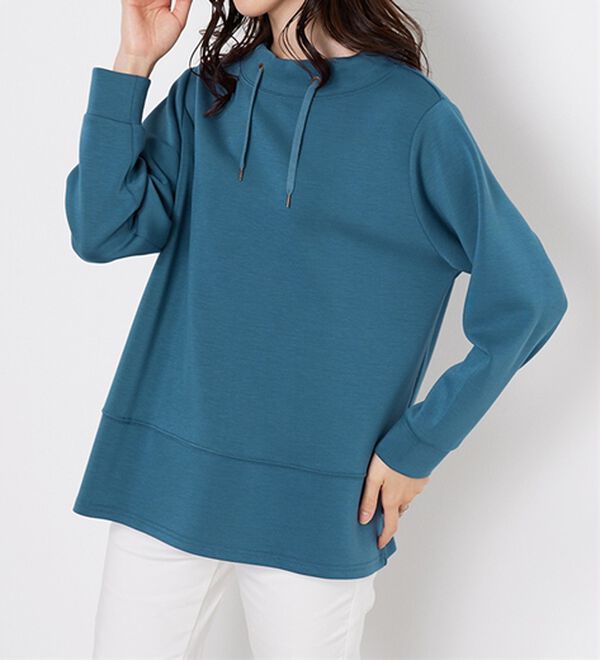 BELLUNA（ベルーナ）の「ワイドネック切替デザインプルオーバー（カットソー）」｜詳細画像