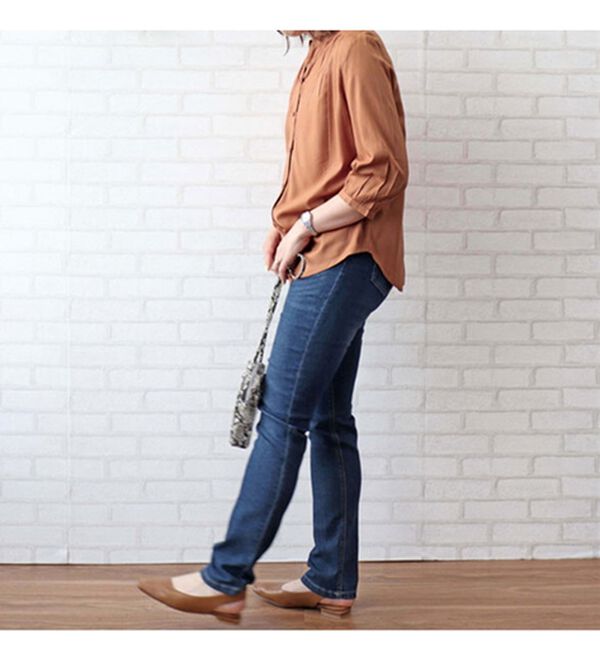 BELLUNA（ベルーナ）の「レーヨン素材ギャザー使いブラウス（ブラウス）」｜詳細画像