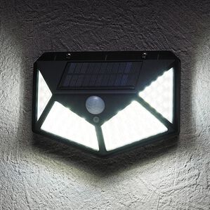 「１００ＬＥＤソーラーセンサーライト３個組（照明・ライト）」｜1