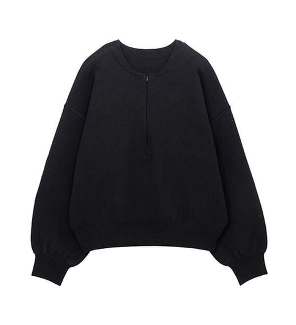 RANAN（ラナン）の「ハーフジップスウェットライクニット（ニット・セーター）」｜詳細画像