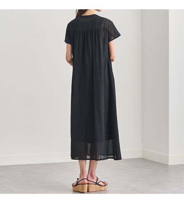 BELLUNA（ベルーナ）の「綿１００％ピンタックデザインワンピース（その他ワンピース）」｜詳細画像